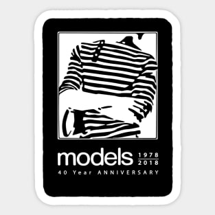 Models band 40 Year Anniversary Print Sticker